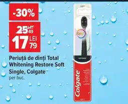 Carrefour Periuță de dinți Total Whitening Restore Soft Single, Colgate Ofertă