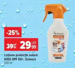 Carrefour Loțiune protecție solară KIDS SPF 50+, Science Ofertă