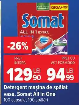 Carrefour Detergent mașină de spălat vase, Somat All in One Ofertă