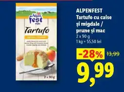 Lidl ALPENFEST Tartufo cu caise și migdale / prune și mac Ofertă