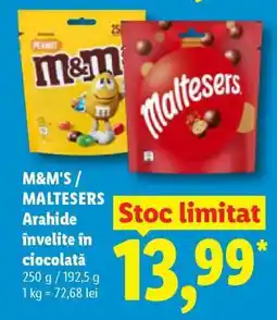 Lidl M&M'S / MALTESERS Ofertă