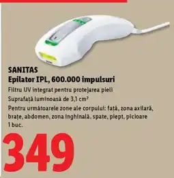 Lidl SANITAS Epilator IPL, 600.000 impulsuri Ofertă