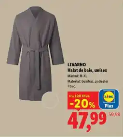 Lidl Livarno Halat de baie, unisex Ofertă
