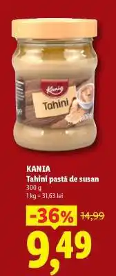 Lidl KANIA Tahini Pastă de susan Ofertă