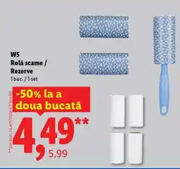 Lidl W5 Rolă scame / Rezerve Ofertă