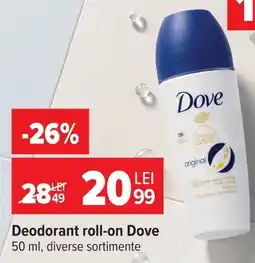 Carrefour Deodorant roll-on Dove Ofertă