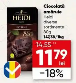 PROFI Heidi ciocolată amărui Ofertă