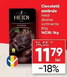 PROFI Heidi ciocolată amărui Ofertă