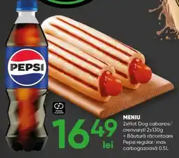 PROFI Pepsi hot dog cabanos crenvurști Ofertă