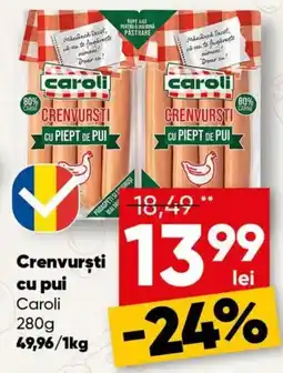 PROFI Caroli crenvurști cu pui Ofertă