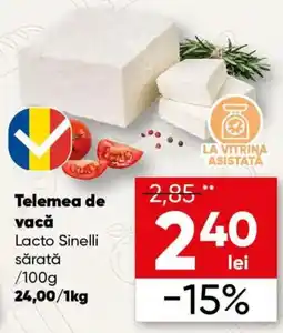 PROFI Lacto Sinelli telemea de vacă sărată Ofertă