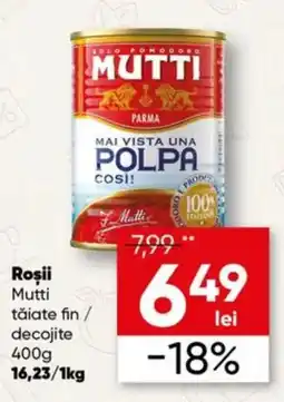 PROFI Mutti roșii tăiate fin / decojite Ofertă