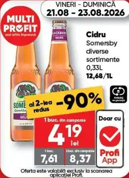 PROFI Cidru Somersby diverse sortimente Ofertă