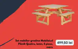 Brico Depôt Set mobilier gradina Mobilaiud piknik quatro Ofertă