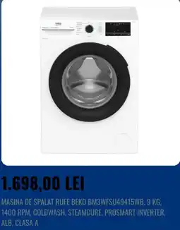 Flanco Beko masina de spalat rufe bm3wfsu49415wb Ofertă