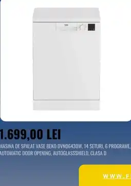Flanco Beko masina de spalat vase dvno6430w Ofertă