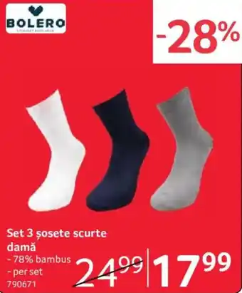 Bolero set 3 șosete scurte damă