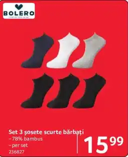 Selgros Bolero șosete scurte bărbați Ofertă