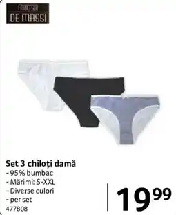 Selgros Francesca De Massi set 3 chiloți damă Ofertă