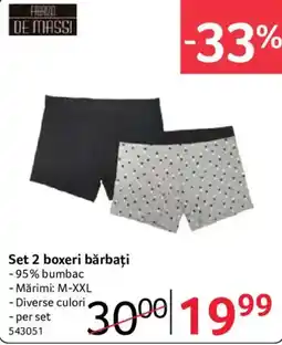 Selgros Fabrizio De Massi set 2 boxeri bărbați Ofertă