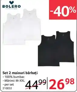 Selgros Bolero set 2 maiouri bărbați Ofertă