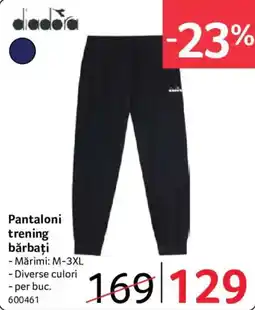 Selgros Diadora pantaloni trening bărbați Ofertă