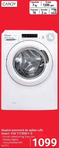 Selgros Candy mașină automată de spălat rufe smart cs4 1172de/1-s Ofertă