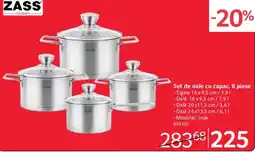 Selgros Zass gourmet set de oale cu capac Ofertă
