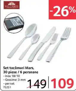 Selgros Villarte set tacâmuri mars Ofertă