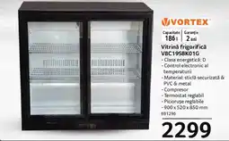 Selgros Vortex vitrină frigorifică VBC19SBK01G Ofertă