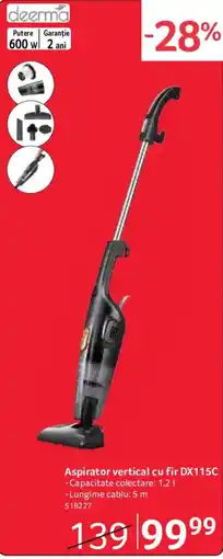 Selgros Deerma aspirator vertical cu fir dx115c Ofertă