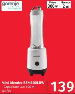 Selgros gorenje mini blender bsm600lbw Ofertă