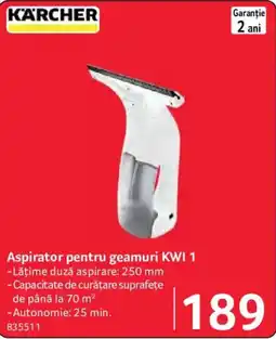 Selgros Karcher aspirator pentru geamuri KWI 1 Ofertă