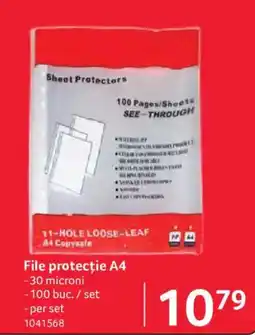 Selgros File protecție A4 Ofertă