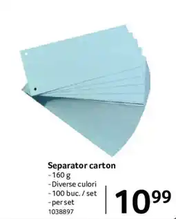 Selgros Separator carton Ofertă