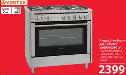 Selgros Vortex aragaz 5 arzatoare gaz + electric Ofertă