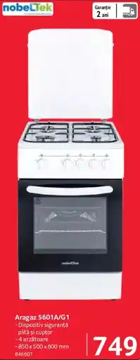 Selgros nobelTek Aragaz 5601A/G1 Ofertă