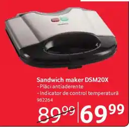 Selgros Sandwich maker DSM20X Ofertă