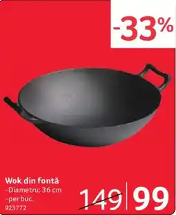 Selgros Wok din fontă Ofertă