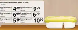 Selgros Cutii pentru alimente din plastic cu capac Ofertă