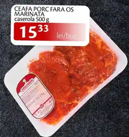 Unicarm Uncaram ceafa porc fara os marinata Ofertă
