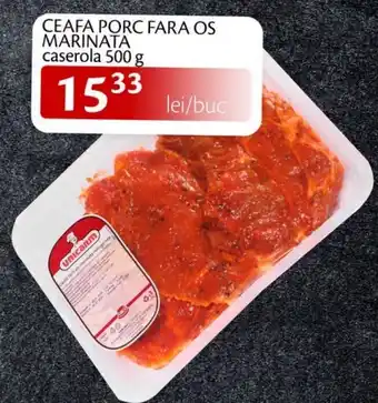 Uncaram ceafa porc fara os marinata