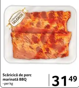 Selgros Selgros scăricică de porc marinată bbq Ofertă