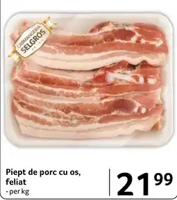 Selgros Carmangeria Selgros Piept de porc cu os, feliat Ofertă