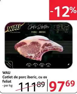Selgros Wau cotlet de porc iberic cu os feliat Ofertă