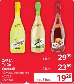 Selgros Zarea to go cocktail Ofertă