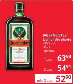 Selgros Jagermeister lichior din plante Ofertă