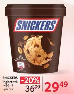 Selgros Snickers înghețată Ofertă