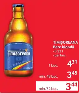 Selgros Timișoreana Bere blondă Ofertă
