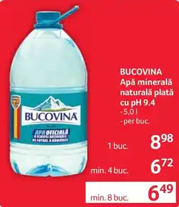 Selgros Bucovina apa minerala naturala plată Ofertă